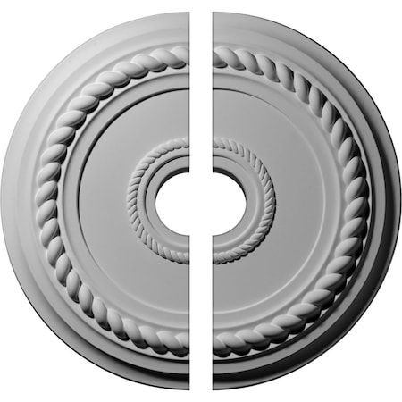 Ekena Millwork Alexandria Rope Ceiling Medallion, 19 5/8"OD x 3 1/2"ID x 1 1/2"P CM18AL2-03500